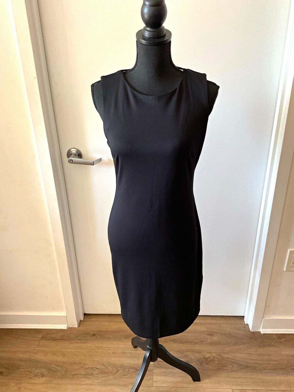 NWT Catherine Malandrino Paris Dress Eiffel Tower Cutout Black LBD SZ 6
